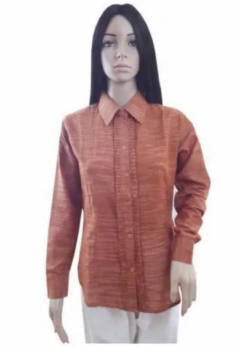 Khadi Tailormade Short Length Shirt For Women